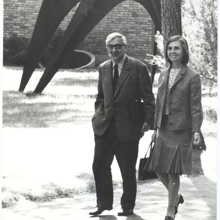 Henri et Elsa Maldiney fondation Maeght (1968 ) photo J C Arati