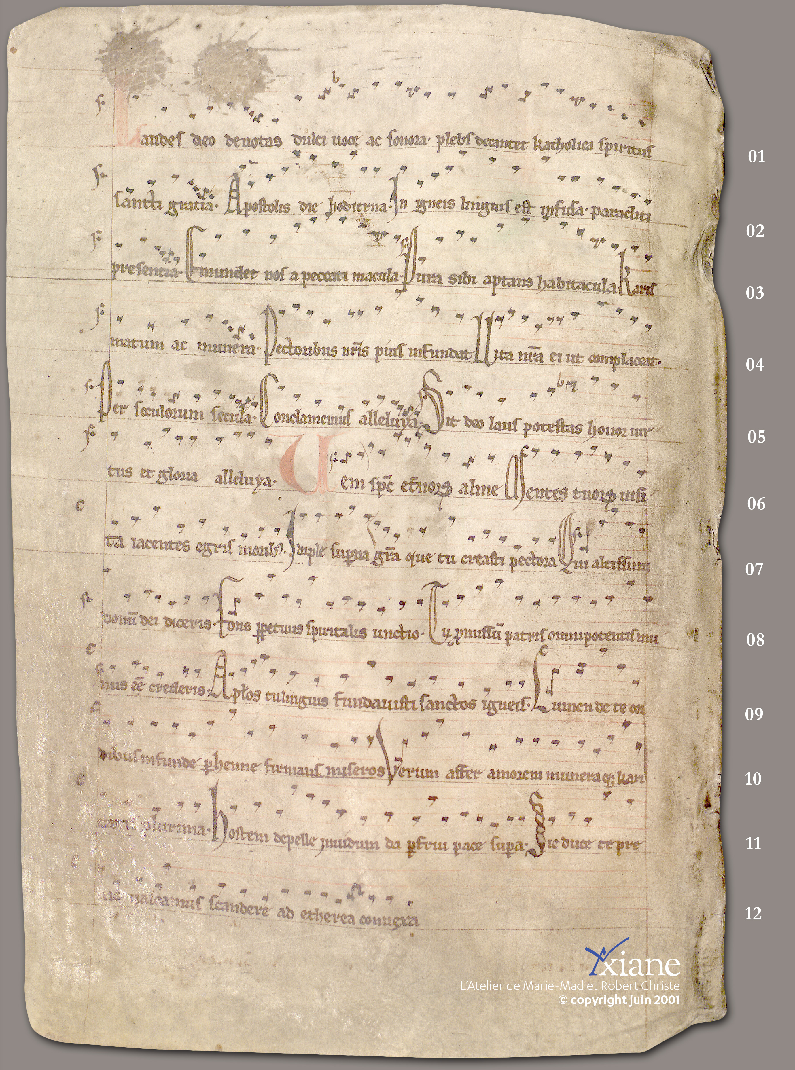... Antiennes Et Répons De Procession. Proprium de tempore.