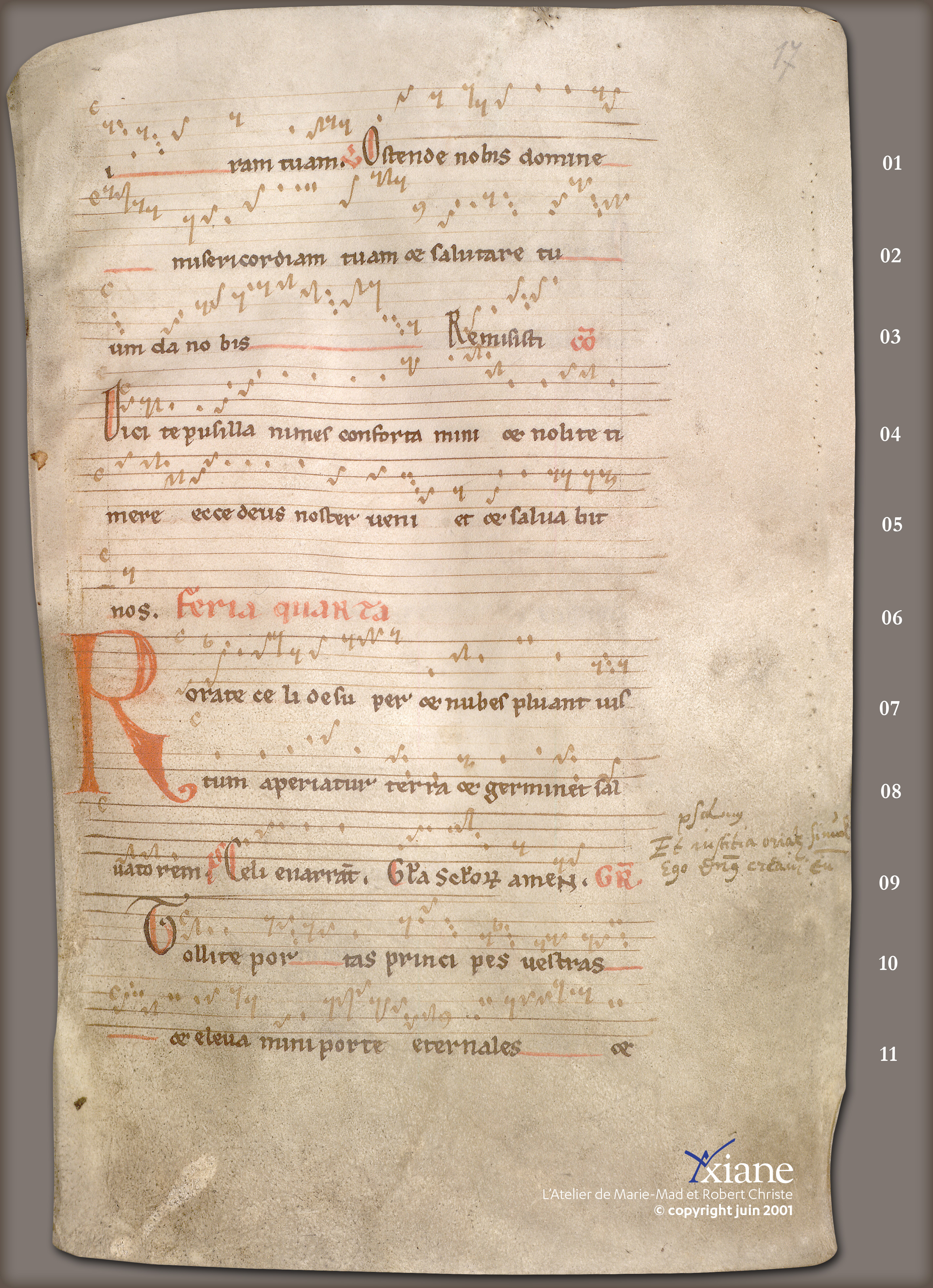 ... Fin de la messe du troisième dimanche de l'Avent. Messe du mercredi des Quatre Temps de l'Avent...