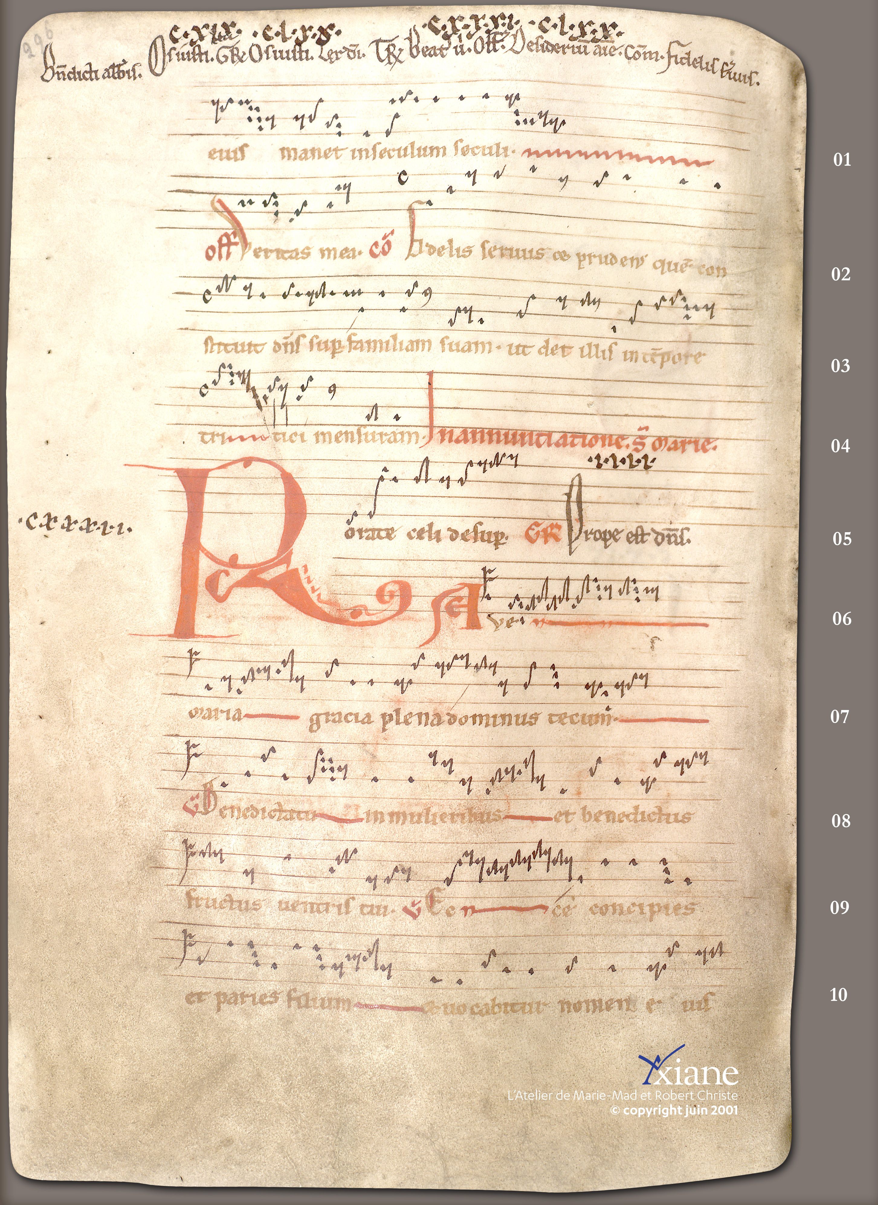 ... St Grégoire. Saint Benoît (21 mars), Annonciacion de Marie (25 mars) ...