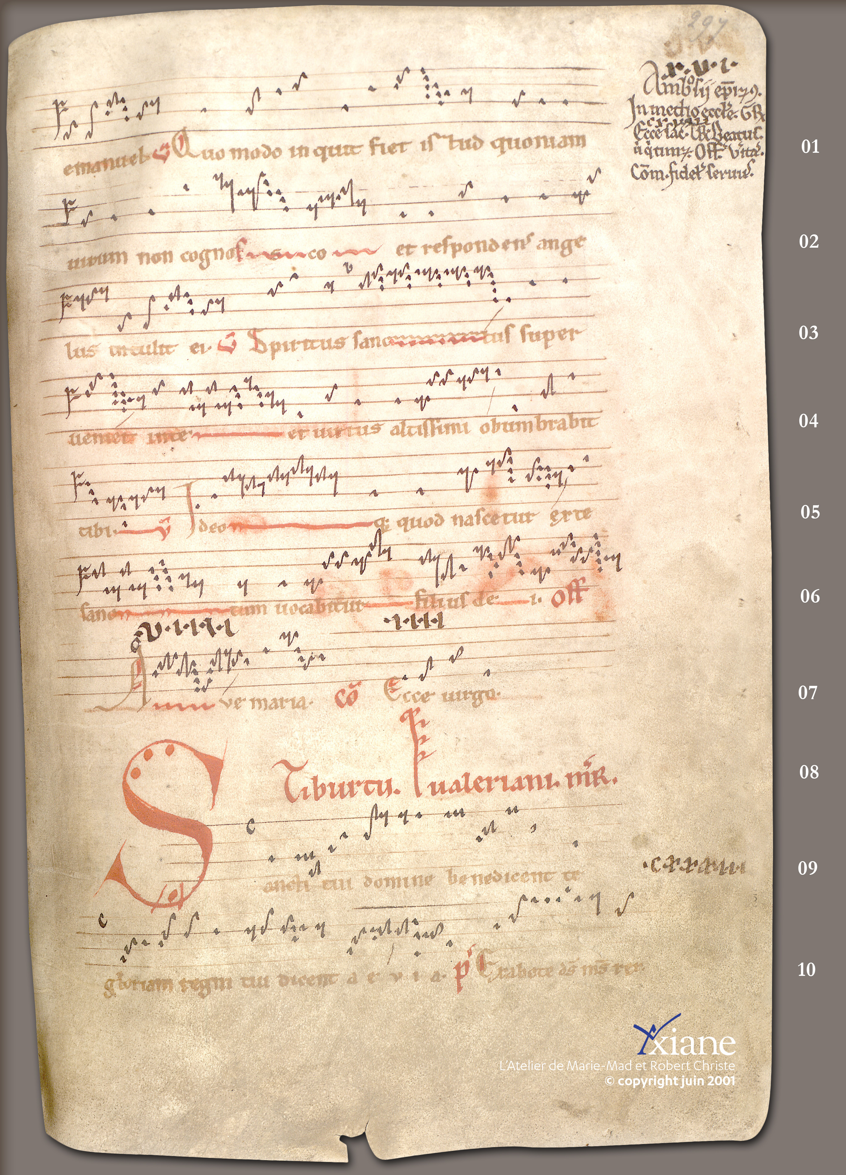 ... Annonciation de Marie. Saint Ambroise (4 avril), Saints Tiburce et Valérien (14 avril) ...