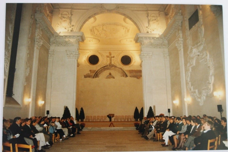 Inauguration de l&rsquo;espace retrouv&eacute; du ch&oelig;ur le 20 octobre 1995